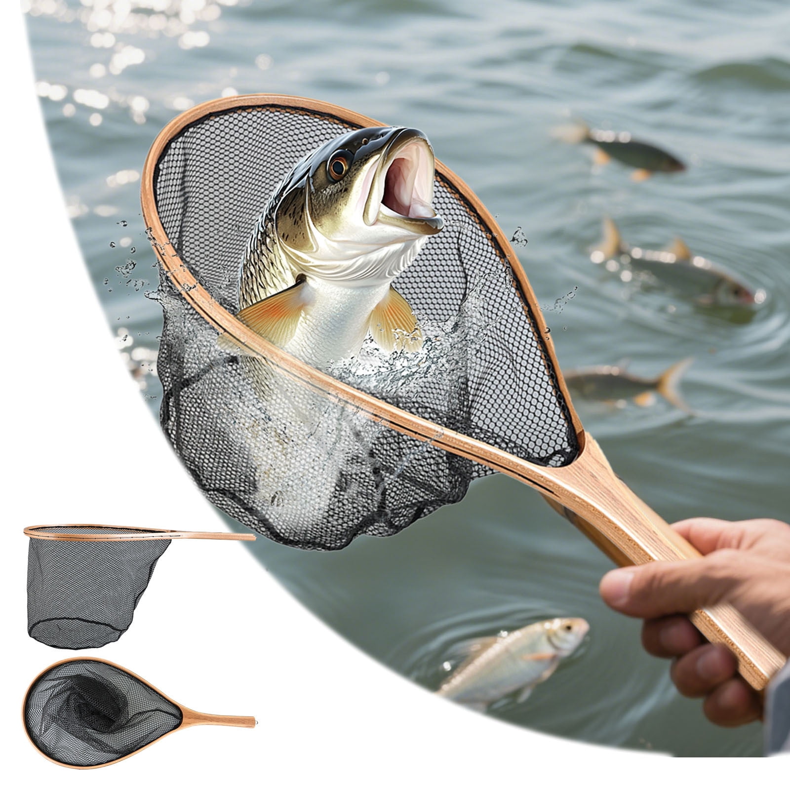 Cortland Fairplay Catch and Release Bamboo Wooden Net, 663817