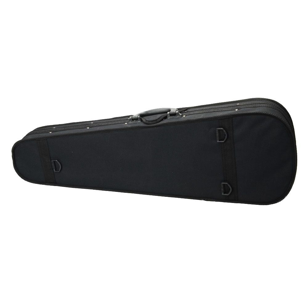 IVV Triangle Shape Violin Storage Case, Portable Case Bag with Soft Cloth Fluff Lining for 4/4 Violin, Black