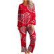 thumbnail image 2 of RKSTN Valentine's Gifts Pajamas Set for Women Oversized Crewneck Valentine's Day Loves Heart Graphic Printed Loungewear Matching Set Womens Casual Loose Long Sleeve T Shirt and Pjs Pant 2 Piece Set, 2 of 6