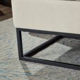 thumbnail image 5 of GZXS 58.6 Inch Velvet Storage Bench for Bedroom, Modern Upholstered Long Ottoman with Black Metal base for End of Bed/Entryway/Livingroom/Window (Beige), 5 of 9