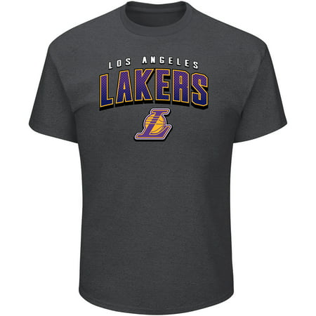 Men's Majestic Heathered Charcoal Los Angeles Lakers Major Moves T-Shirt
