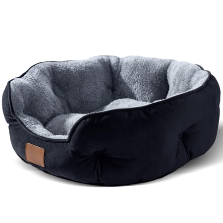 Dog Bed for Small Dogs, Cat Beds for Indoor Cats, Pet Bed for Puppy and Kitty, Extra Soft & Machine Washable with Anti-Slip & Water-Resistant Oxford Bottom,