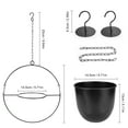 thumbnail image 7 of RIOGOO Metal Plant Hanger, Metal Wall and Ceiling Hanging Planters, Modern Planter, Mid Century Flower Pot Plant Holder, Minimalist Planter for Indoor Outdoor Home Decor(2 Pack), 7 of 7