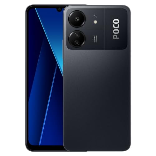 Poco C65 4G LTE GSM (128GB + 6GB) 50MP Triple Camera 6.74" Octa Core (Tmobile Mint Tello Global) Global Unlocked (Black Global ROM)