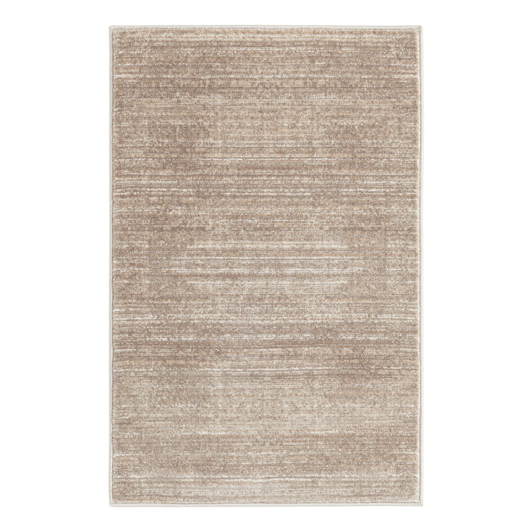Jill Zarin Uptown Collection Area Rug - Madison Avenue (2' x 3' 1" Rectangle Brown/Ivory)