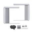 thumbnail image 5 of Yulucky Bezel Window AC Side Panels Insulation Kit Adjustable Windproof Seal for Window Units White 1 Pair Tools/Office|Plastic,A, 5 of 5