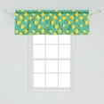 thumbnail image 2 of Ambesonne Lemons Window Valance, Colorful Citrus Leaves Art, 42" x 18", Turquoise Mustard, 2 of 3