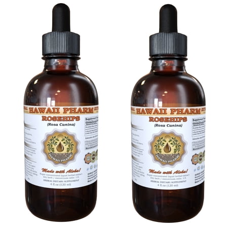 Rosehips (Rosa Canina) Tincture, Organic Dried Seeds Liquid Extract, Dog Rose, Herbal Supplement 2x2 oz