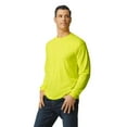thumbnail image 5 of Gildan High Visibility Safety Long Sleeve Tee, Hi Vis Safety Green T-shirt for Men, Pack 3, XL, 5 of 5