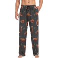 thumbnail image 4 of FREEAMG Racoons Family Pattern Men's Pajama Pants Sleepwear Lounge Pajama Bottoms, 4 of 7