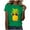 Green, variant on Women's Fashion Casual Pineapple Print T-Shirt Short Sleeve Comfortable Breathable Ladies Tee Summer Top