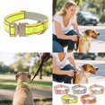 thumbnail image 6 of Reflective Nylon Dog Collar Reinforced Heavy Duty Pet Collar With Metal Quick Release Buckle Adjustable For Medium Large Outdoor Training Walking, 6 of 9