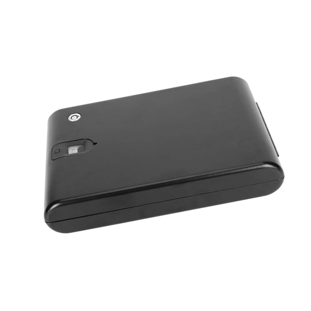 CAJA DE SEGURIDAD PORTÁLLO PARA OBJETOS DE VALOR, CAJA DE ALMACENAMIENTO PARA HULELAS DACTILLOS Y Joyería Con Llave de Repuesto275 x 190 50 mm