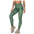 thumbnail image 2 of Ofreoo Womens High Waist Sports Tie-Dye Print Workout Bottom Yoga Pants Tight Leggings Yoga Pants Women Deal for Days Holiday Decor, 2 of 9