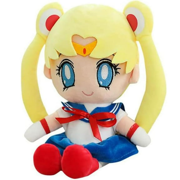 Sailor Plush Cartoon Soft Stuffed Plush Usagi Tsukino Plush Toy (Blue)