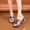 Blue, variant on Women's Floral Rhinestone Block Heel Mules, Open-Toe Jeweled Slide Sandals with Sparkly Crystal Flower Detail, Elegant Heels for Parties, Weddings Gold 5.5(36)