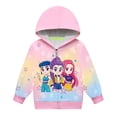 thumbnail image 4 of Pop cazadora para niña Demo-n Hoodie Hunters,Rumi,Mire Zoeyy Kids Long Sleeve Hoodie,HUNTR/X Print,Girls' Fashion Casual Long Sleeve Printed Crew Neck Hoodie Top, 4 of 4
