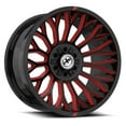 thumbnail image 2 of 22x12 XF Off-Road XF-237 Gloss Black & Red Milled Wheel 6x135/6x5.5 (-44mm), 2 of 2