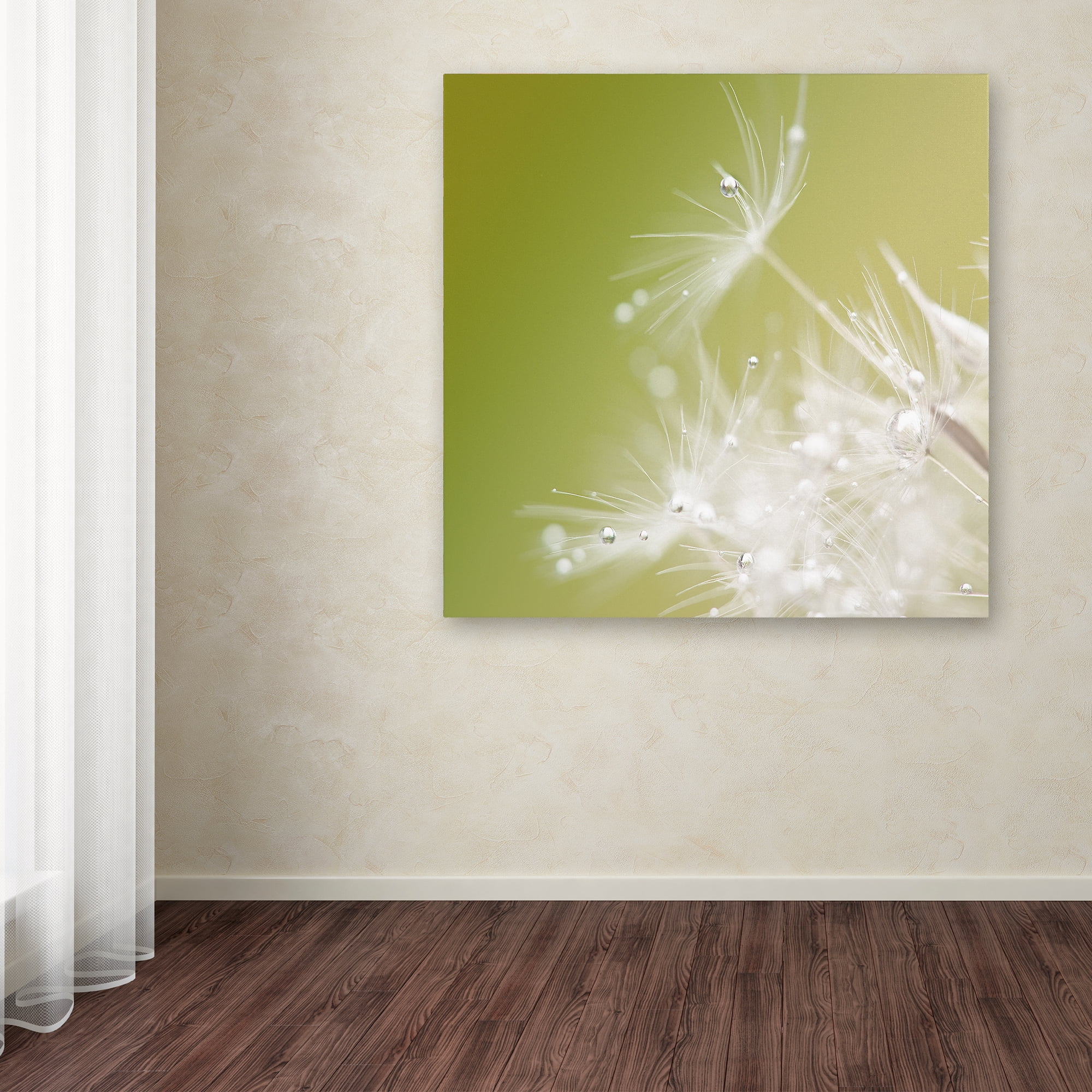 Trademark Fine Art 'Green' Canvas Art by Hilde Ghesquiere