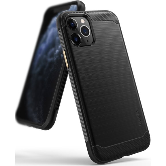 Ringke Onyx Case Compatible with iPhone 11 Pro, Tough Rugged TPU Heavy Duty Protective Cover - Black