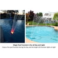thumbnail image 4 of Magic Pool LED Water Powered Swimming Pool Fountain with Color Changing Light Bulb for Swimming Pool Accessories and Pool Decor, Multicolor, 4 of 9