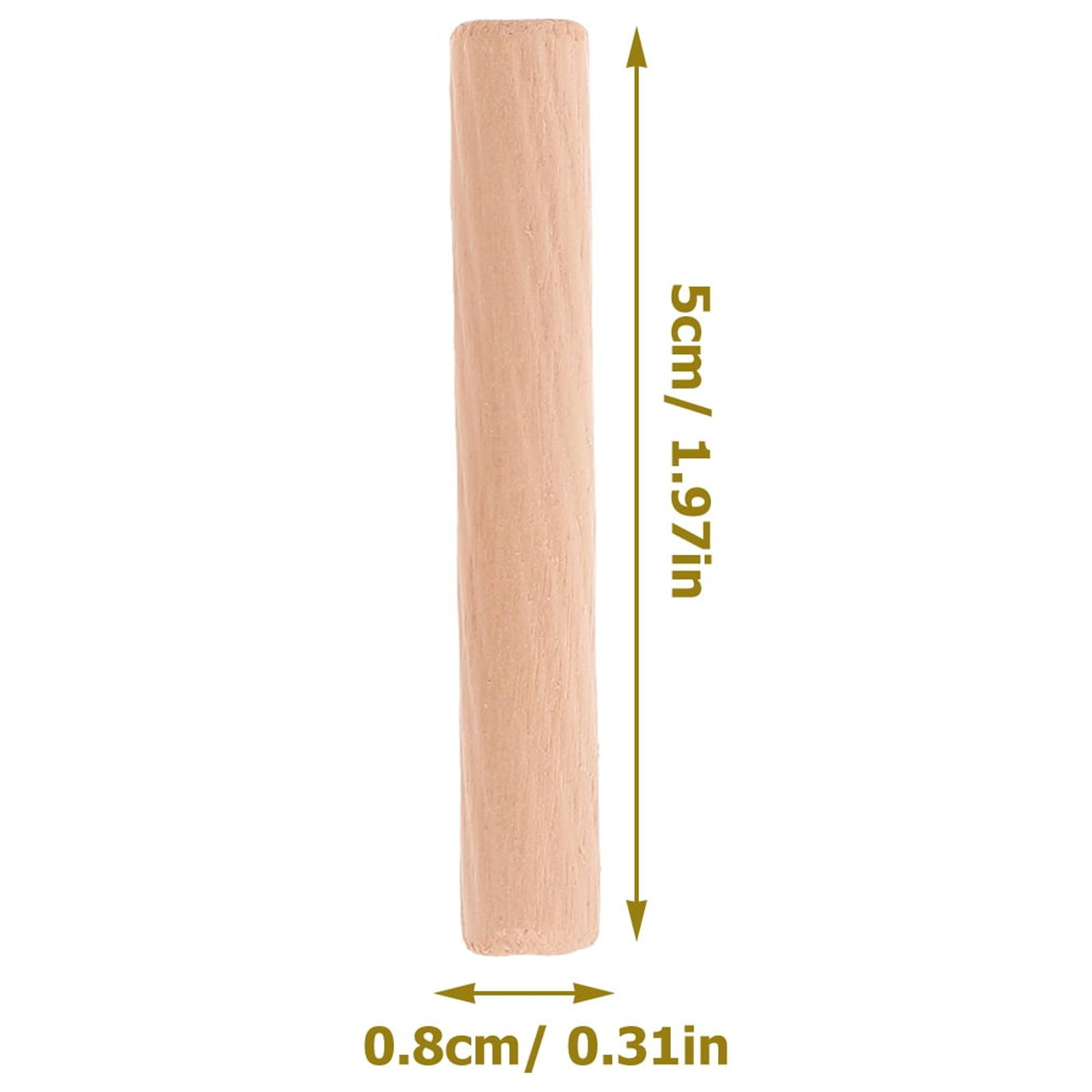 OUNONA Brown Wooden Craft Dowels for Furniture Assembly, Secure Connections, and Drawer Repair Kits