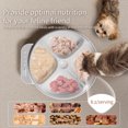thumbnail image 2 of OUDOSPRS Automatic Cat Feeder for Wet Food, 4 Meals Automatic Cat Food Dispenser with 2 Ice Packs, Programmable Timer, Rechargeable Cordless Auto Pet Feeder for Cats, White, 2 of 8