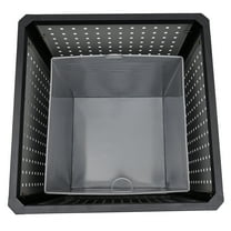 Toolven Industrial Waste Container, High-Strength Galvanized Steel, Ventilated Holes for Odor Reduction, Modern Style Design