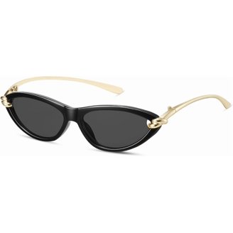 PUMIER Retro Oval Sunglasses for Women Chic Cat Eye 90s  display picture 1