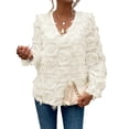 thumbnail image 2 of Women'S Tassel Tees Fringe Crew Neck Short Sleeve T Shirt Going Out Tops Streetwear Color XXL, 2 of 9