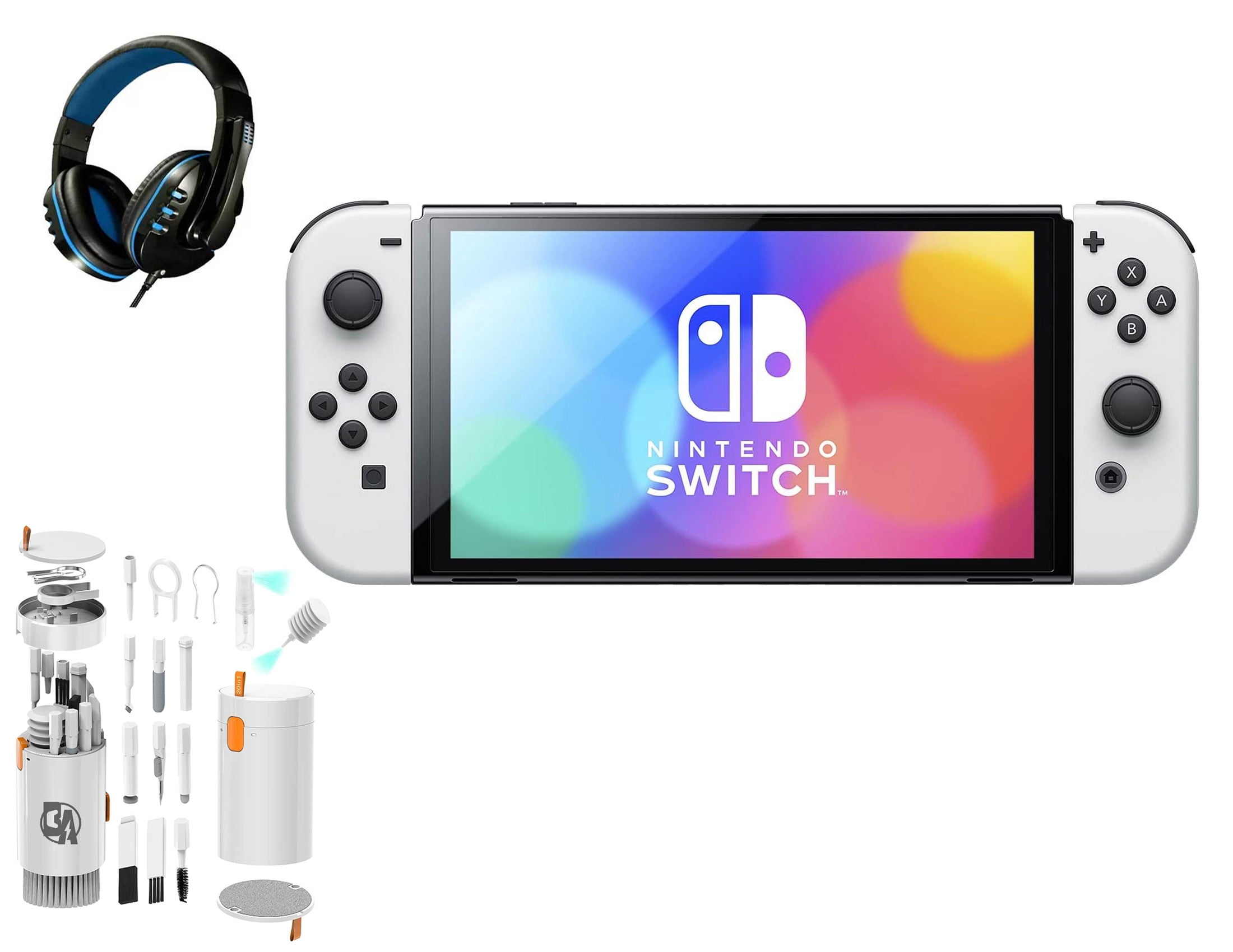 Pre-Owned Nintendo Switch OLED Model White Set with BOLT AXTION