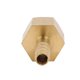 thumbnail image 3 of Conector de acoplamiento de tubo de latón con rosca hembra de 1/4 BSP y barbilla de manguera de 6 mm, 2 piezas, 3 of 3