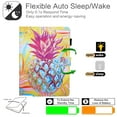 thumbnail image 5 of iPad Pro 11 Case 2020, iPad Pro 11 2nd Gen 2020 Cover with Pencil Holder, Allytech PU Leather Protective Anti-Slip Stand Smart Auto Sleep Wallet Case for Kids Teenage Girls, Pineapple, 5 of 7