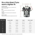thumbnail image 5 of Fotbe Artistic Black White Peacocks Camisa Estampada de Manga Corta para Hombre, Casual de Verano, Estilo Playero, Sin Arrugas-3X-Large, 5 of 5