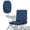 Blue - Color Block, variant on DISNIMO Electric Wheelchair Cover Mandala Flower Print Polyester Fabric Mobility Scooter Accessory Dustproof Soft Seat Protector with Elastic Edges, Fits 35" L x 18" W Power Chairs