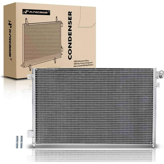 A-Premium Air Conditioning A/C Condenser Compatible with Ford Thunderbird 2002-2005 & Lincoln LS 2000-2006, Jaguar S-Type 2000-2002, 3.0L 3.9L 4.0L, Replace# 3020, 6W4Z19712A