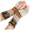 thumbnail image 4 of Penkiiy Arm Warmers Fingerless Gloves For Women Women's Knitted Gloves Half Finger Gloves olor Warm Christmas Gloves Gray Gloves, 4 of 9