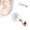 Rainbow, variant on Cartilage/Tragus Barbell 16GA Opal Ball Internally Threaded Surgical Steel