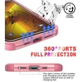 thumbnail image 5 of Diverbox for iPhone 13 Pro Max Case [Shockproof] [Dropproof] [Tempered Glass Screen Protector + Camera Lens Protector],Heavy Duty Protection Phone Case Cover for Apple iPhone 13 Pro Max (Pink), 5 of 7