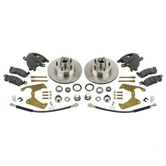 Brake Kit 1969-77 GM Caliper for Early Ford Spindles, Fits Ford B-P