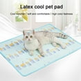 thumbnail image 3 of TOPRenddon Ice Silk Cooling Mat for Dogs & Cats - Self Cooling Pet Pad 27.6x19.7in, Portable Dog Bed Cooler for Car/Kennel/Floor (Blue), 3 of 9