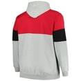 thumbnail image 3 of Men's Fanatics Red/Black Chicago Bulls Big & Tall Pullover Hoodie, 3 of 3