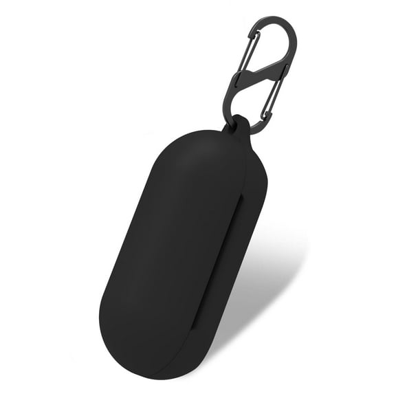 WUWOCJ Soft Silicone Case Compatible with WF-C500,Scratch/Shock Resistant Case with Carabiner (Black)