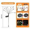 thumbnail image 5 of TopZoo Solar Garden Stake Lights Outdoor Waterproof, 8 Pack/2 Modes Swaying Firefly Lights for Garden Decor, Yard, Patio, Pathway, Party, Christmas Decoration, Warm White 64 LED, 5 of 9