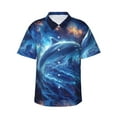 thumbnail image 1 of Balery Beautiful Ocean Dolphin Camisas hawaianas de manga corta para hombre, camisas playeras de corte holgado, camisas de vacaciones con botones,XX-Large, 1 of 7