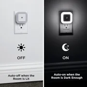BN-LINK Night Light with Smart Sensor, Auto-On/Off, Dusk to Dawn Night Lights Plug into Wall 6-Pack, LED Night Lamp for Bedroom, Bathroom, Hallway, White