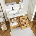 thumbnail image 5 of Gara 36" Single Bath Vanity in Washed Ash Grey with White Grain Composite Stone, 5 of 17