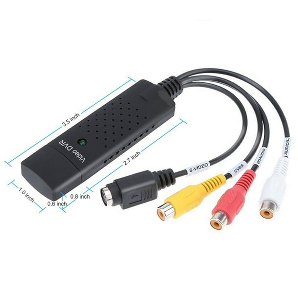 Câble adaptateur de capture vidéo USB 2.0 Audio S-Vidéo TV VHS