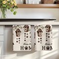 thumbnail image 7 of Sweet Home Kitchen Towels Set of 4, Western Stars Bird Houses Farmhouse Retro Absorbent Dish Towels for Kitchen, Microfiber Hand Towel, Quick Drying Tea Towel for Cleaning Decorative Dishcloths, 7 of 7