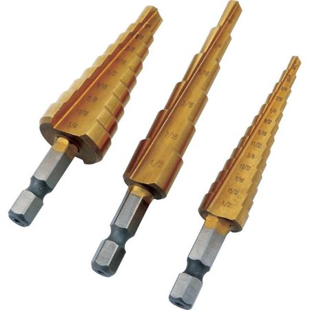 

Step Drill Set - 3 Piece